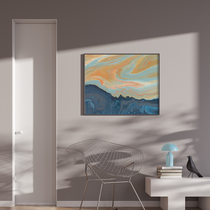 Calming Paintings | Calming Art | Organic Modern Wall Art | Cool Paintings | Swirl Art