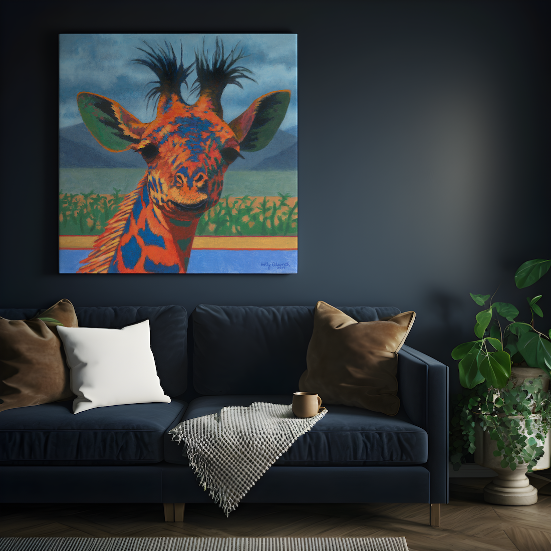 Giraffe Wall Art/ Giraffe Painting/ Paintings of Giraffes/ Giraffe Art/ Paintings of a Giraffe