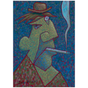 Smoker Artwork | Smoking Art | Smoking Painting | Woman Smoking Art | Smoking Paintings