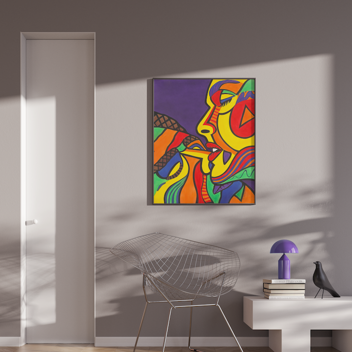 Couple Paintings | Twin Flame Art | Lovers Twin Flame Art | Soulmate Painting | Twin Flames Art