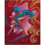 Woman Smoking Art | Smoker Artwork | Smoking Painting | Smoking Art 
