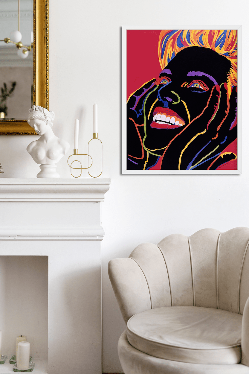 Wall Art for Women | Bubbly Art | Woman Wall Art | Strong Woman Art | Smile Art