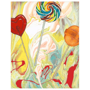 Lollipop Painting | Candy Painting | Lollipop Art | Swirl Art | Nursery Art Prints