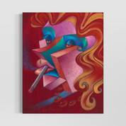 Smoky Scarlett Unframed