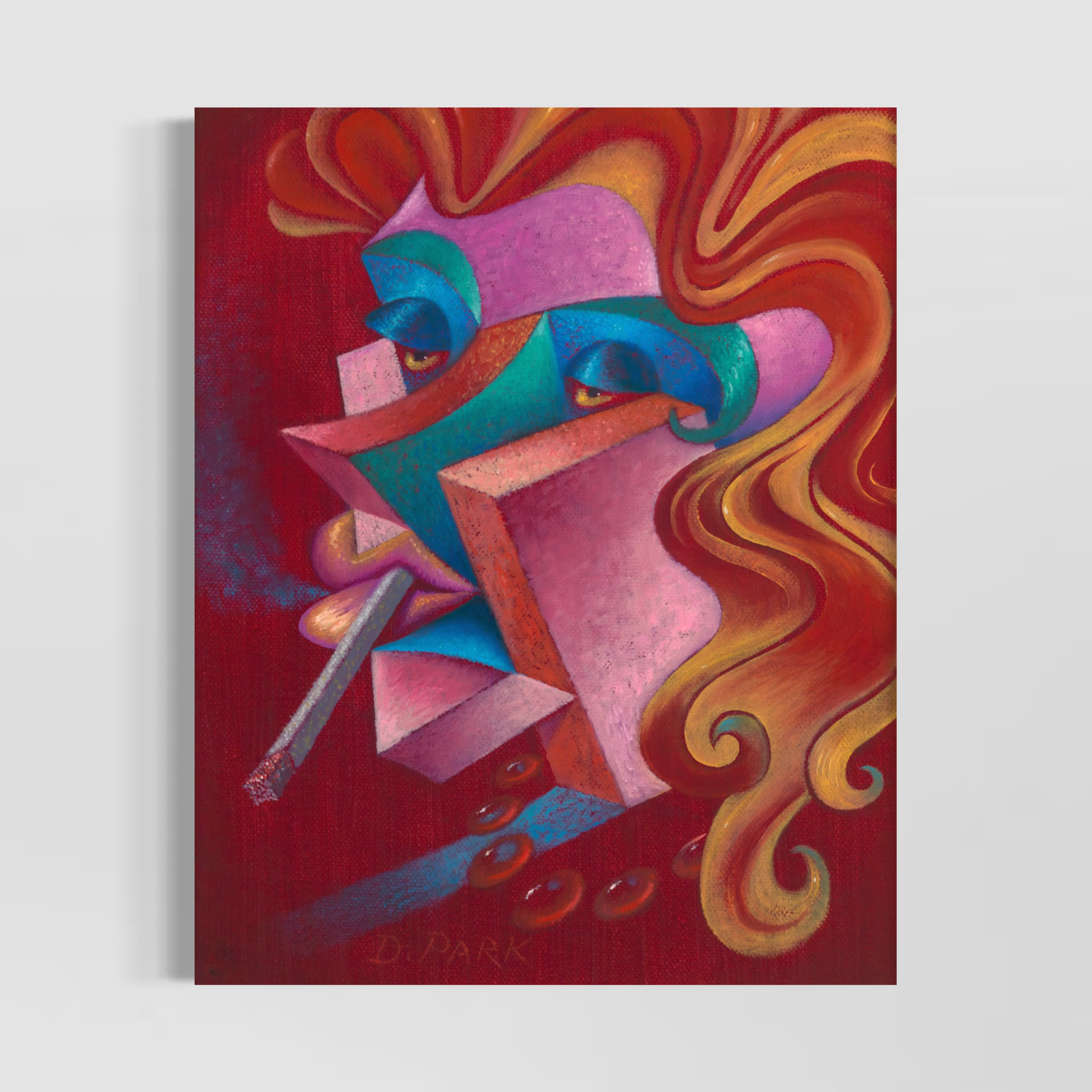 Smoky Scarlett Unframed