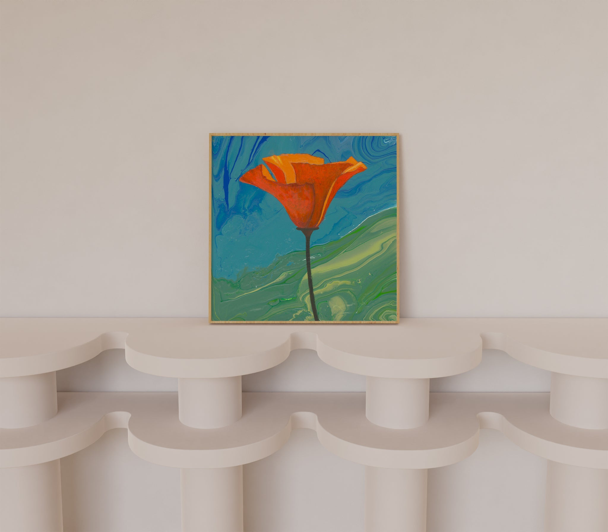 California Poppy Art | Poppy Art | California Poppy Painting | Poppy Wall Art | Poppies Art