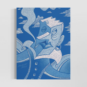 Count Le Blue Unframed