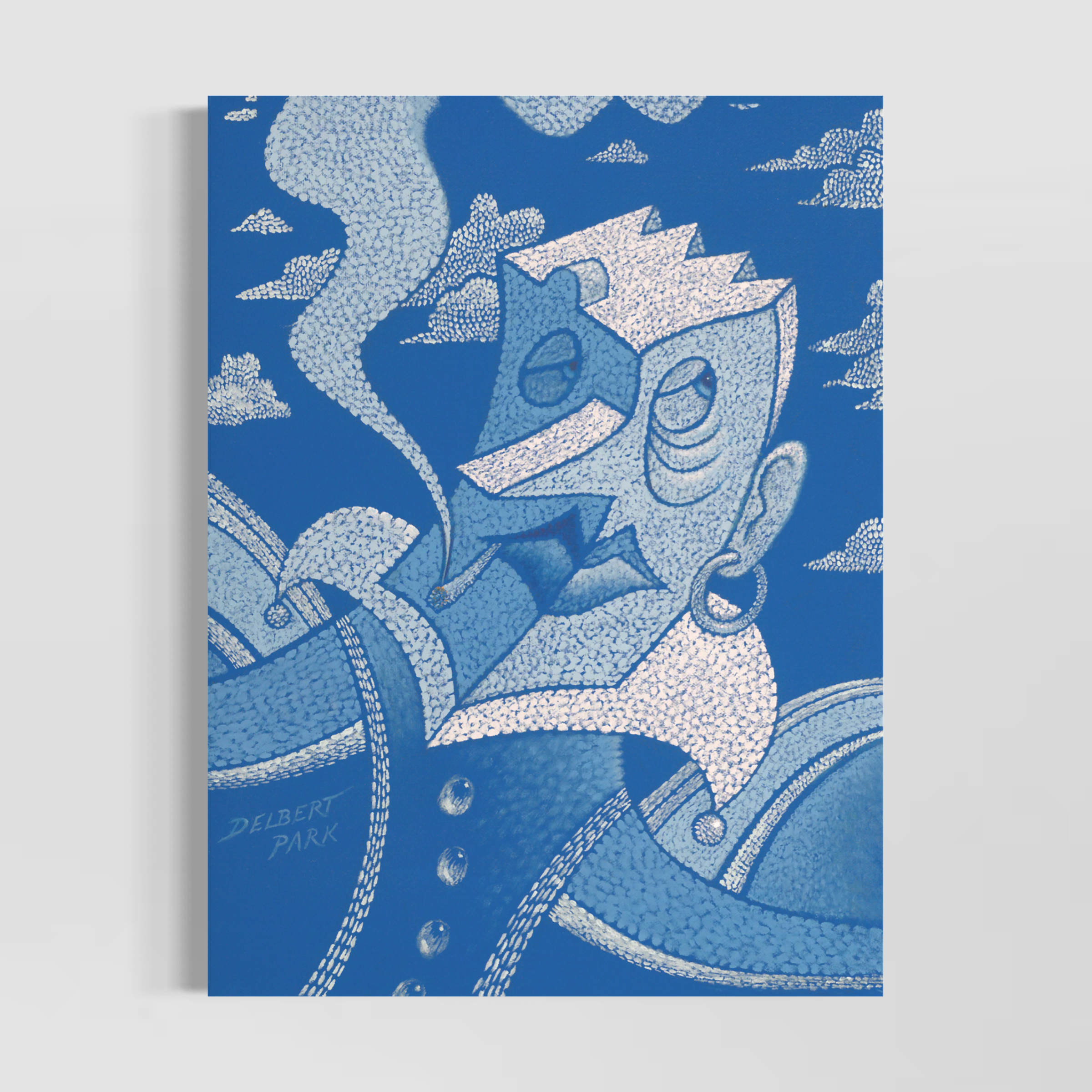 Count Le Blue Unframed