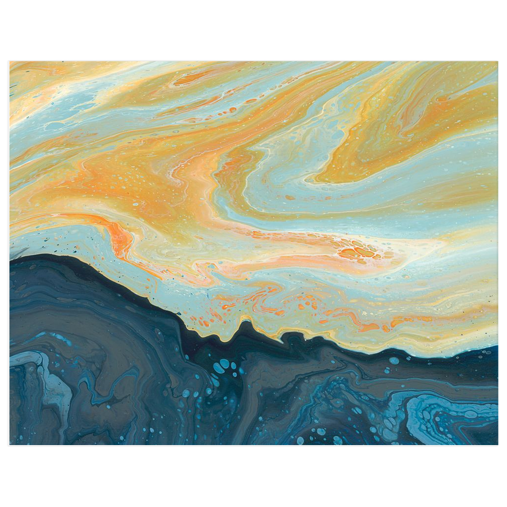 Calming Art | Calming Paintings | Cool Paintings | Swirl Art | Organic Modern Wall Art