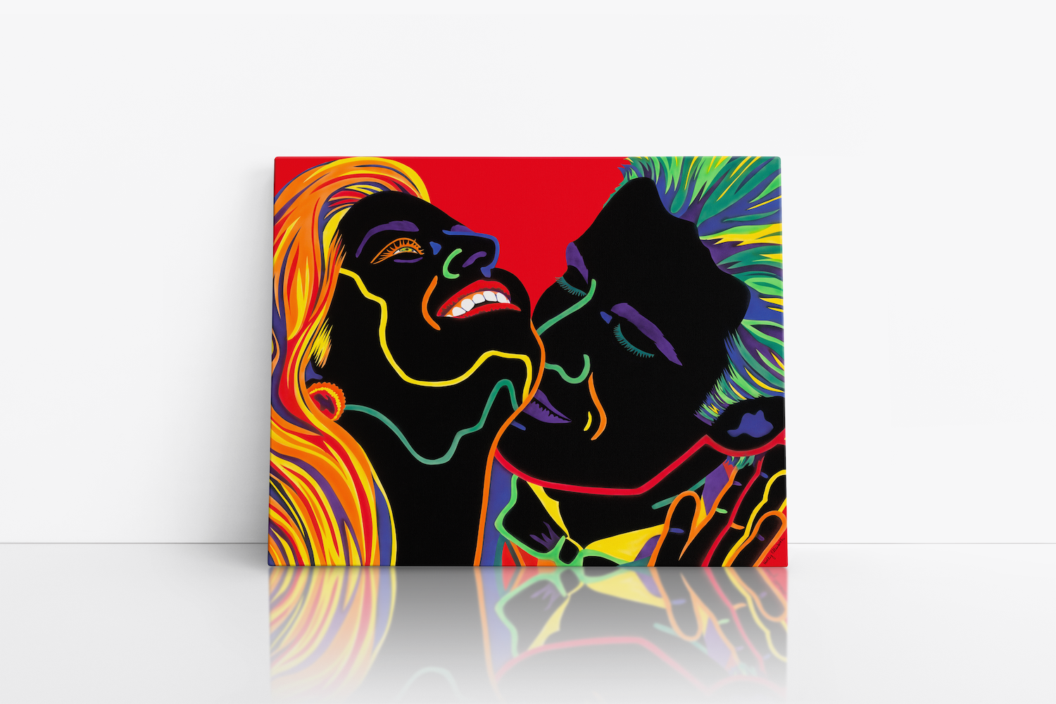 Electric Love on Canvas