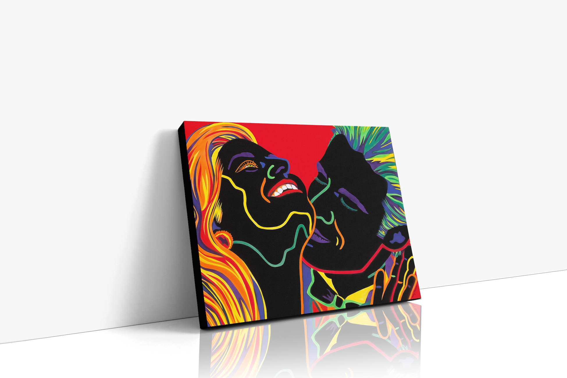 Electric Love on Canvas
