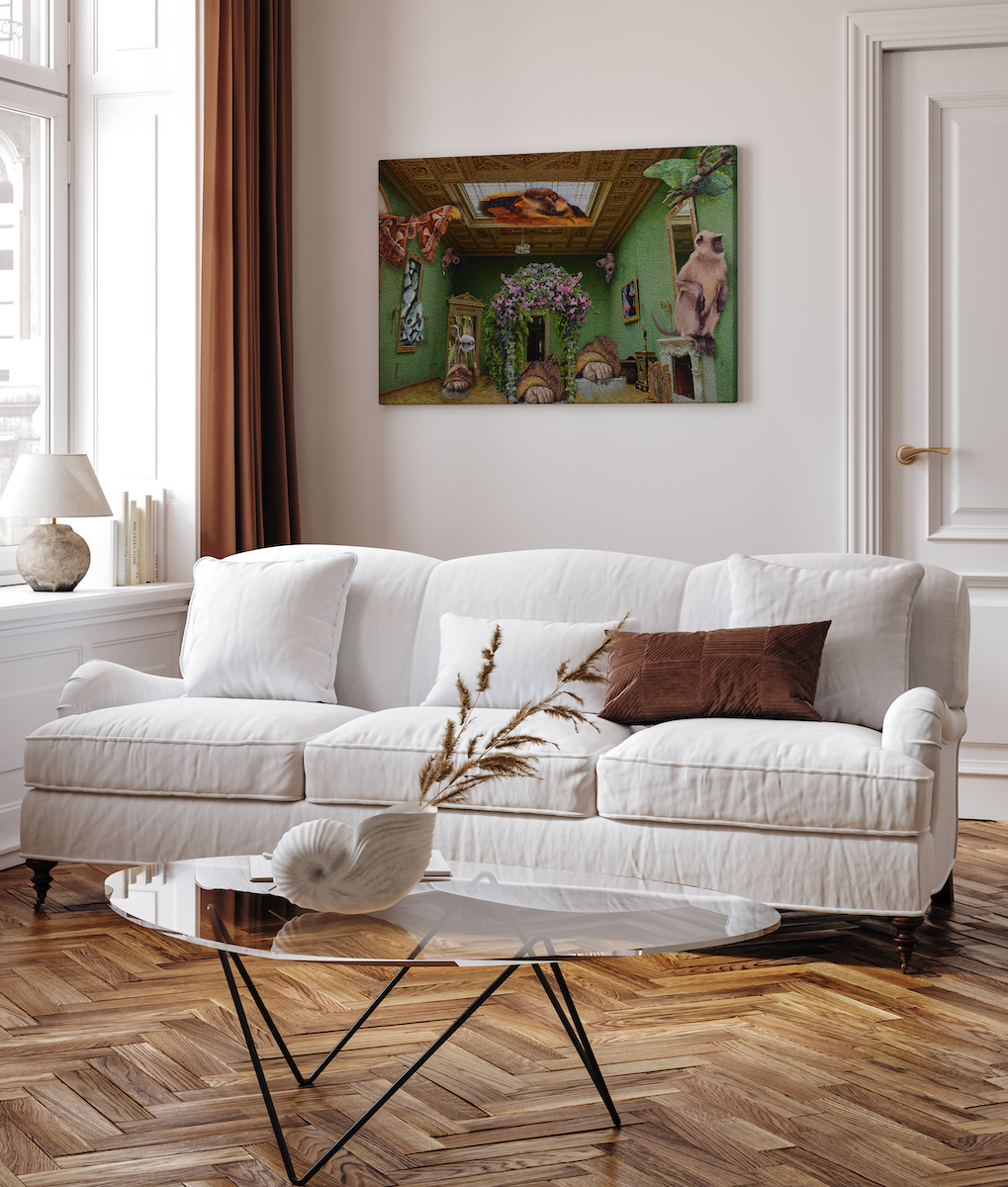 "Footsteps Foretold" on Canvas