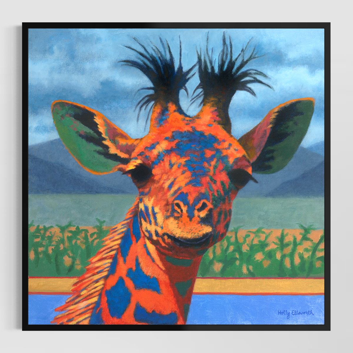 Giraffe Out Loud Black