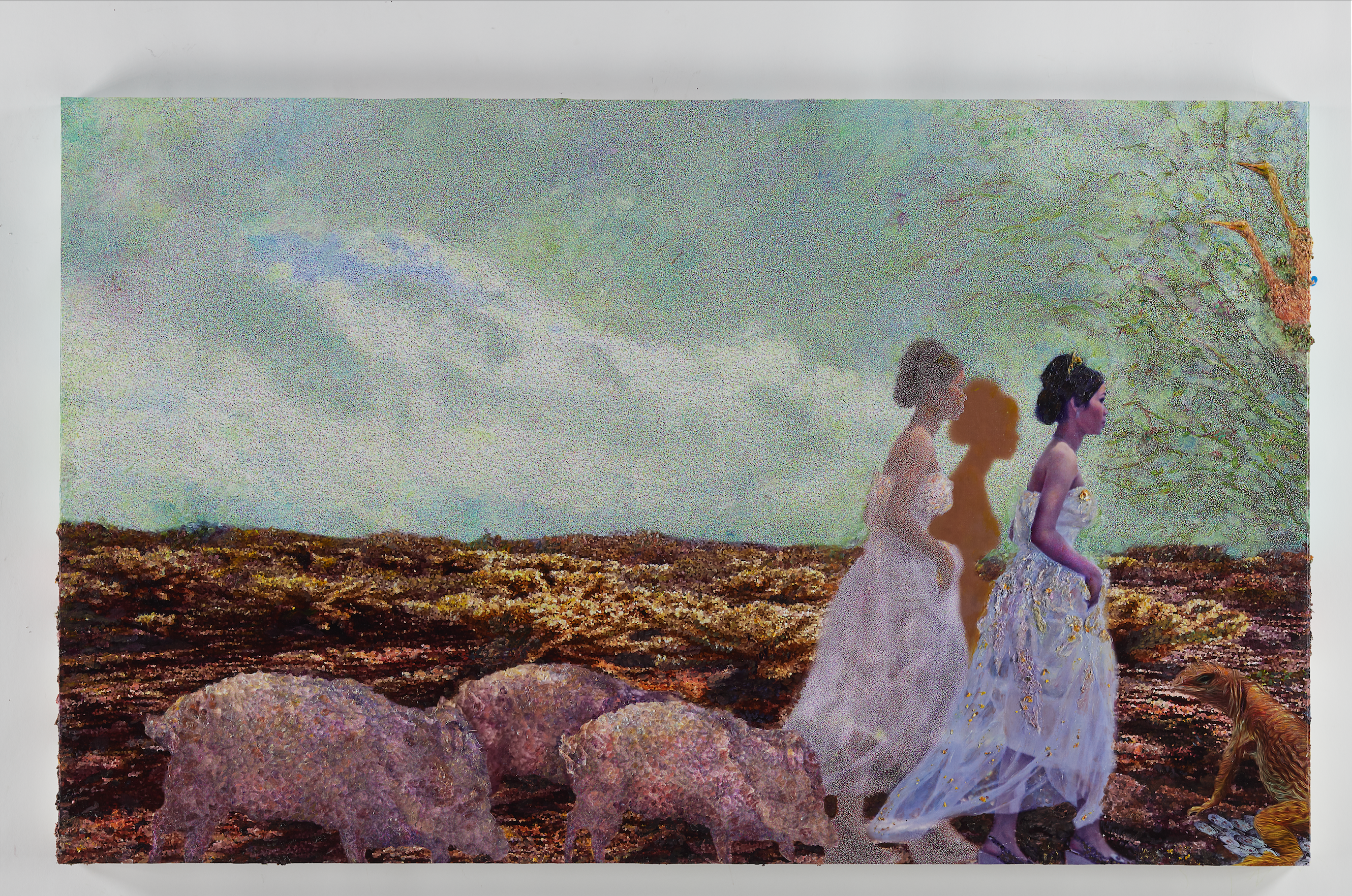 "In Pursuit" Original on Canvas & Wood Panel