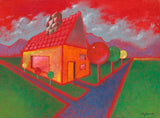 Lollipop Lane Original on Canvas