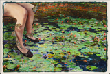 "My Pond" Original on Canvas & Wood Panel