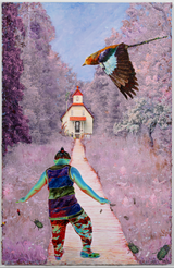 "Seeking" Original on Canvas & Wood Panel