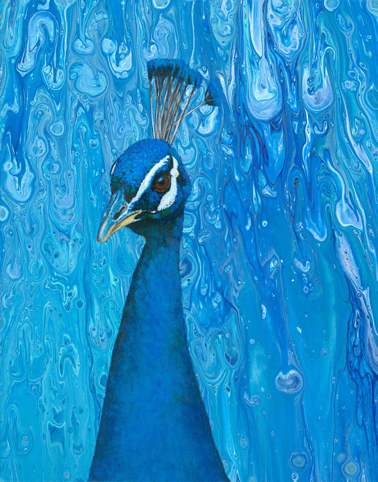 Peacock Paintings | Paintings of Peacocks | Peacock Artwork | Peacock Canvas Painting