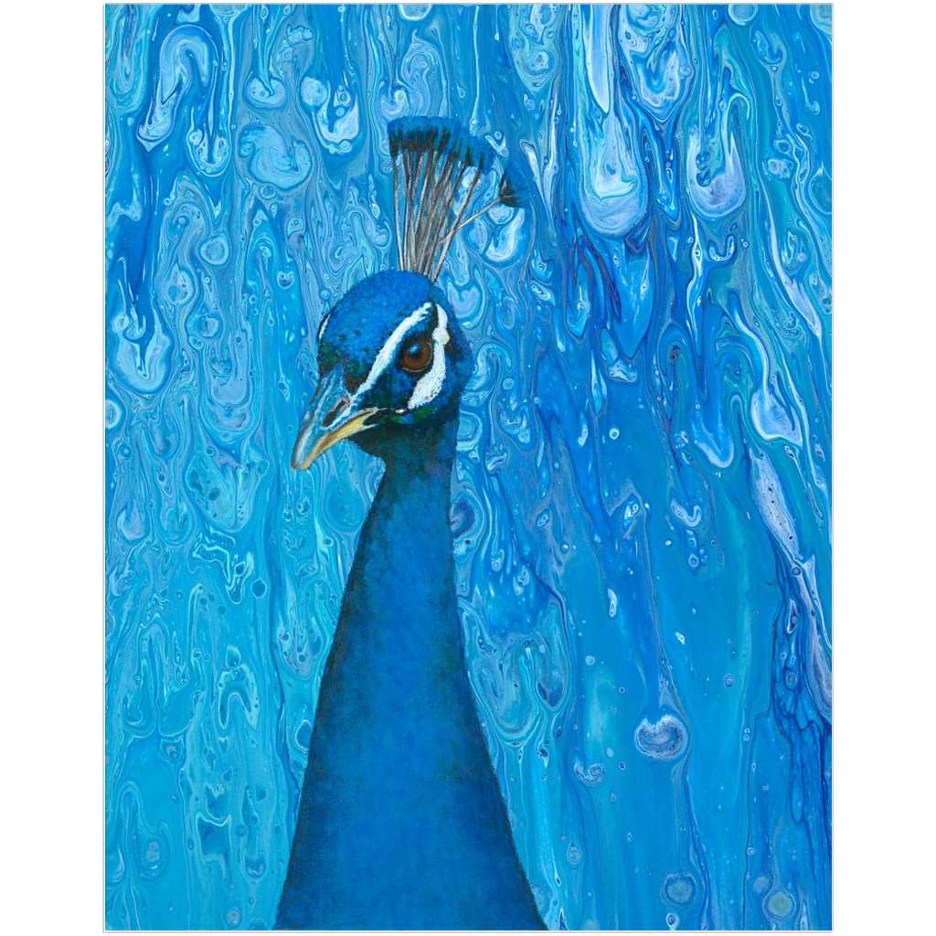 Peacock Paintings | Paintings of Peacocks | Peacock Artwork | Peacock Canvas Painting