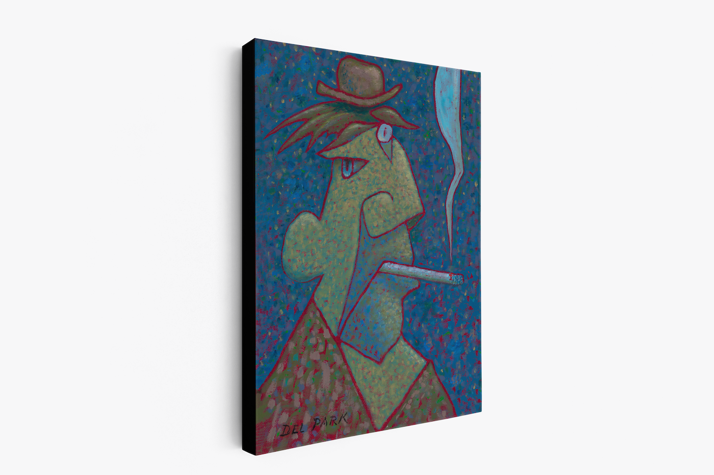 Smoking Painting | Smoker Artwork | Smoking Art | Painting of Smoking | Smoking Paintings