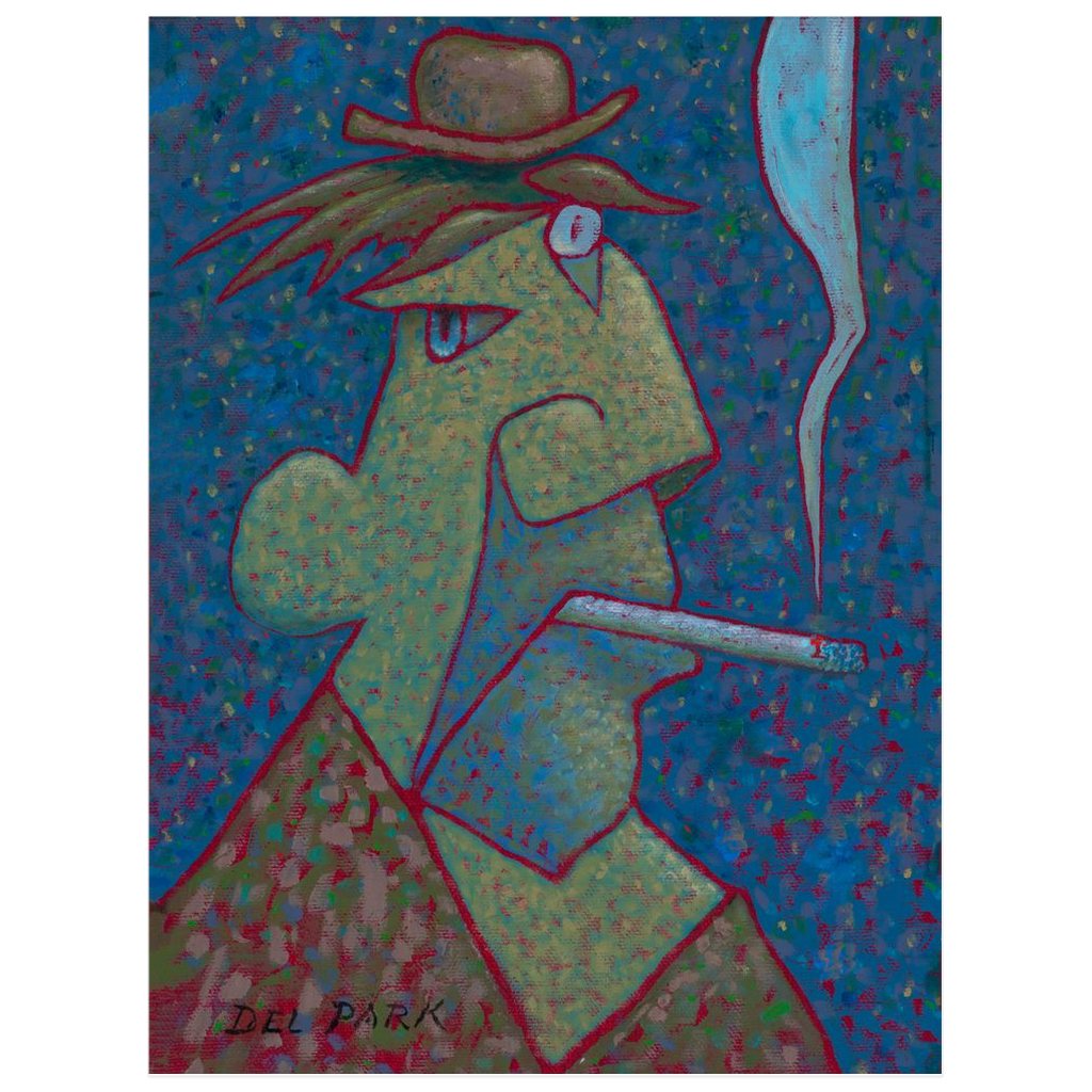 Smoker Artwork | Smoking Painting | Woman Smoking Art | Smoking Art | Smoking Paintings