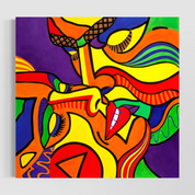 Love Struck romantic love artwork print by Holly Ellsworth-Rose
