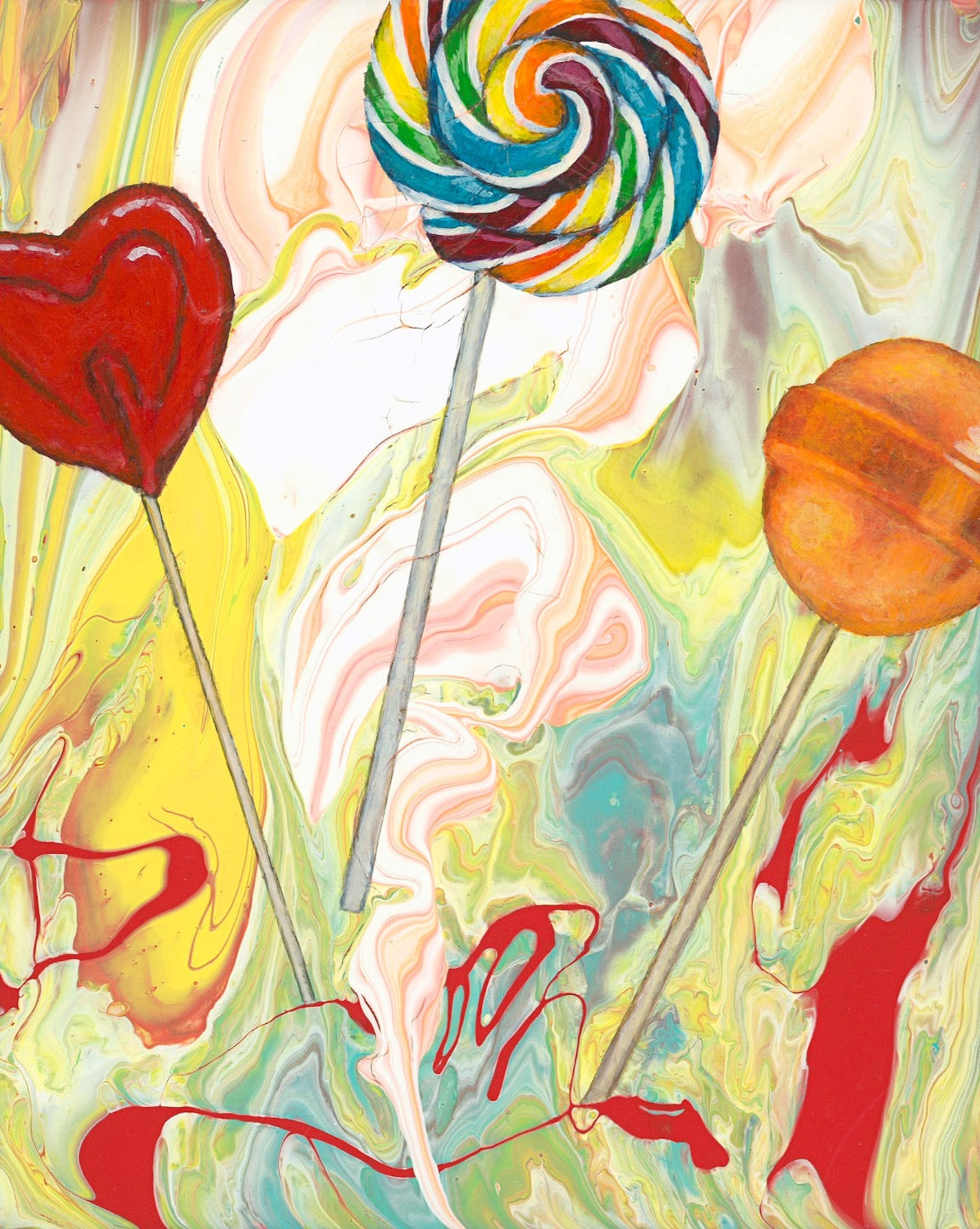 Lollipop Art | Unique Paintings | Lollipop Painting | Lollipop Paintings | Candy Art