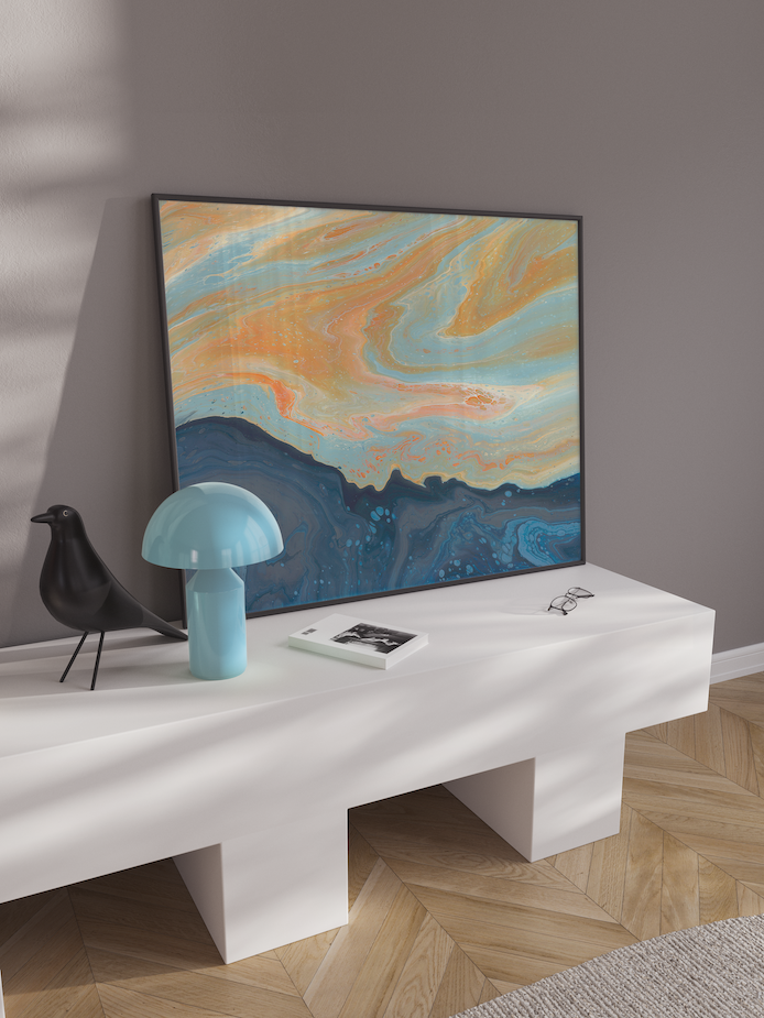 Organic Modern Wall Art | Calming Art | Cool Paintings | Calming Paintings | Swirl Art