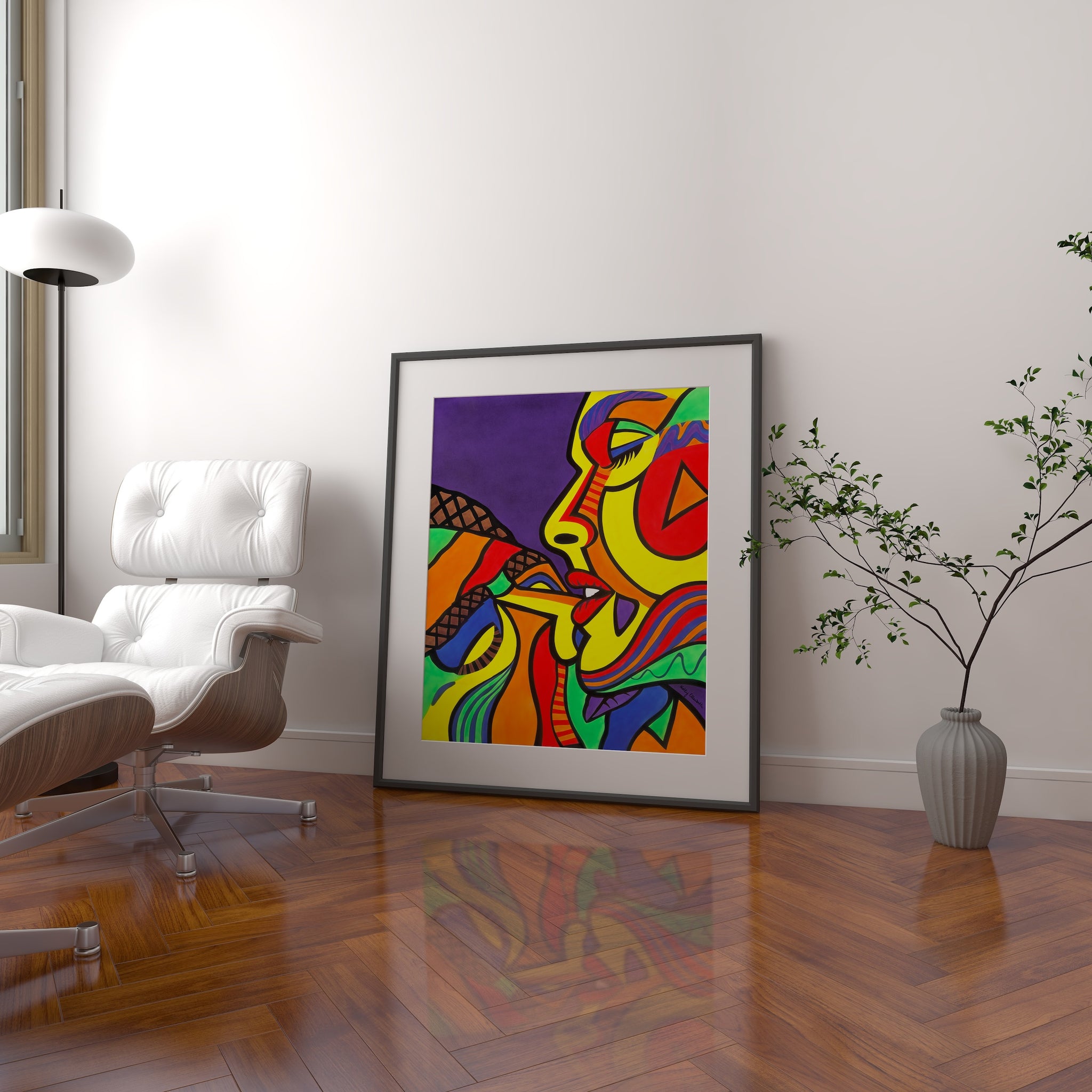 Twin Flames Art | Soulmate Painting | Couple Paintings | Twin Flame Art | Lovers Twin Flame Art