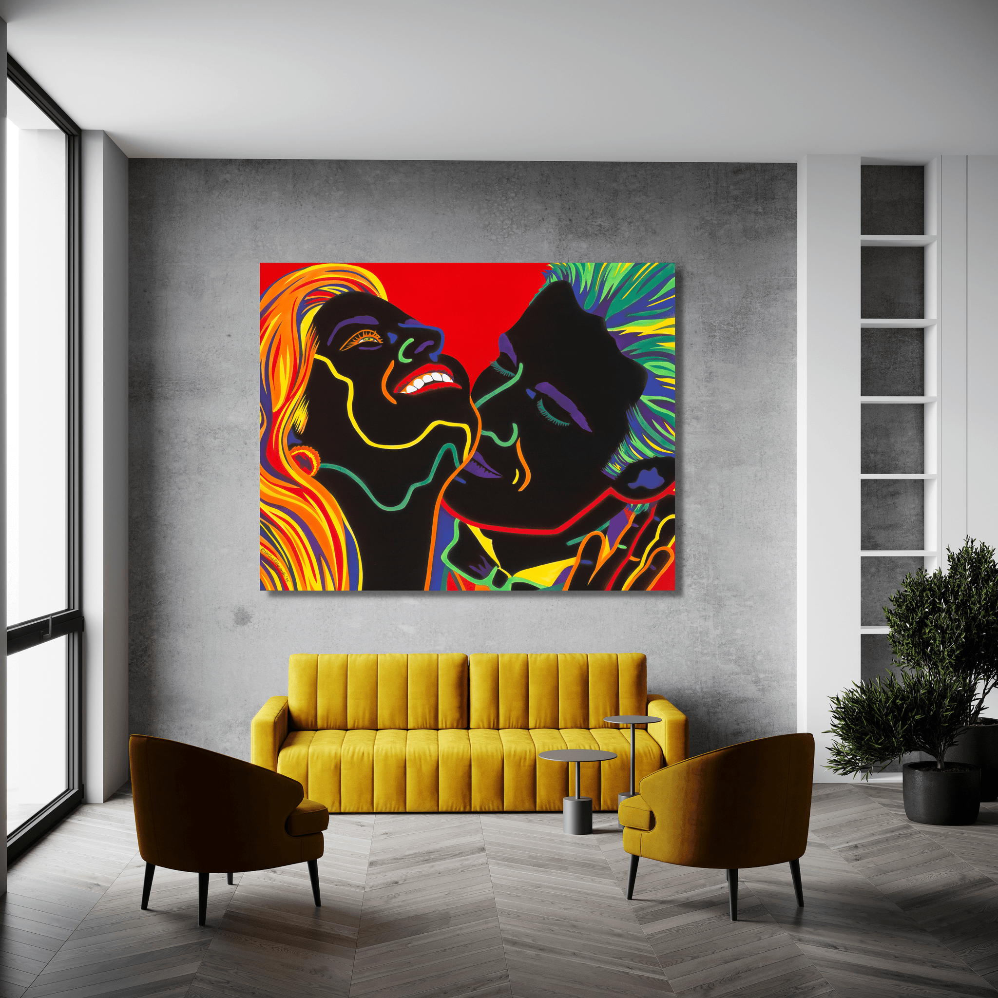 Twin Flame Art | Soulmate Painting | Art Intimate | Twin Flames Art | Couple Paintings 