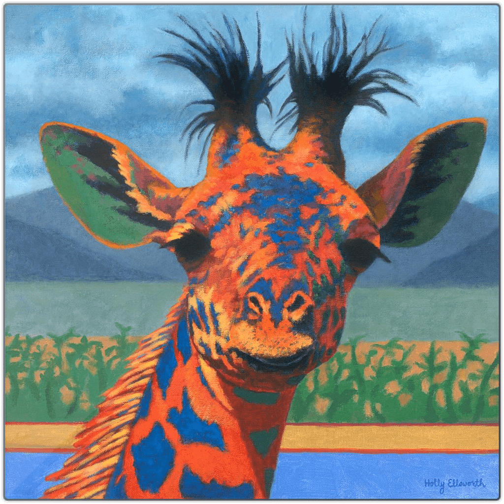 Paintings of a Giraffe | Giraffe Painting | Paintings of Giraffes | Giraffe Wall Art | Giraffe Art