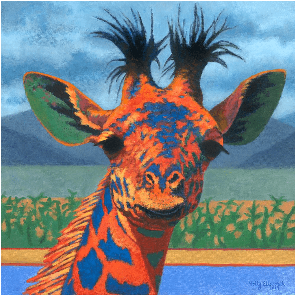 Paintings of a Giraffe | Giraffe Wall Art | Paintings of Giraffes | Giraffe Painting | Giraffe Art