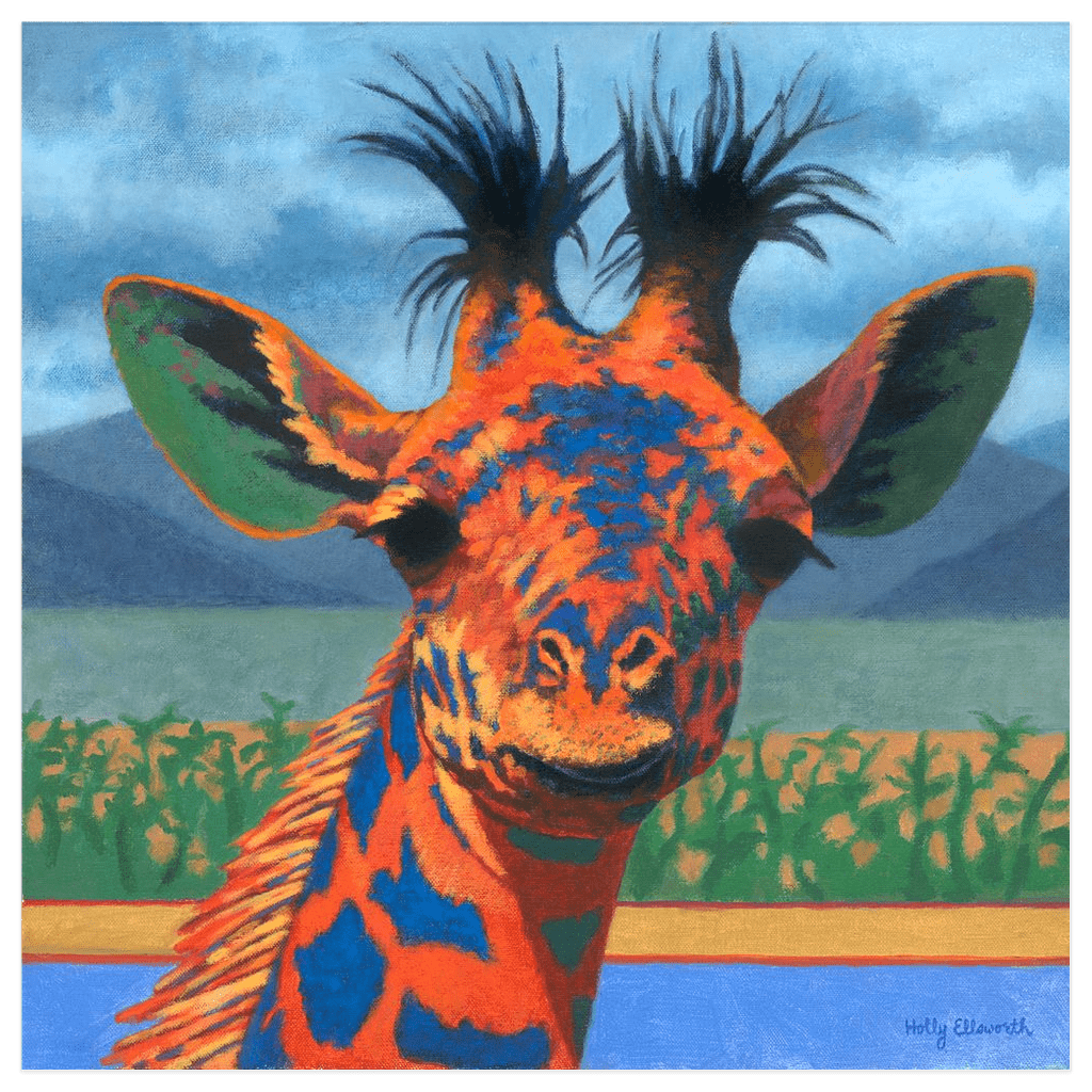 Paintings of a Giraffe | Giraffe Painting | Giraffe Wall Art | Giraffe Art | Paintings of Giraffes