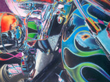 Harley Reflections Original on Canvas
