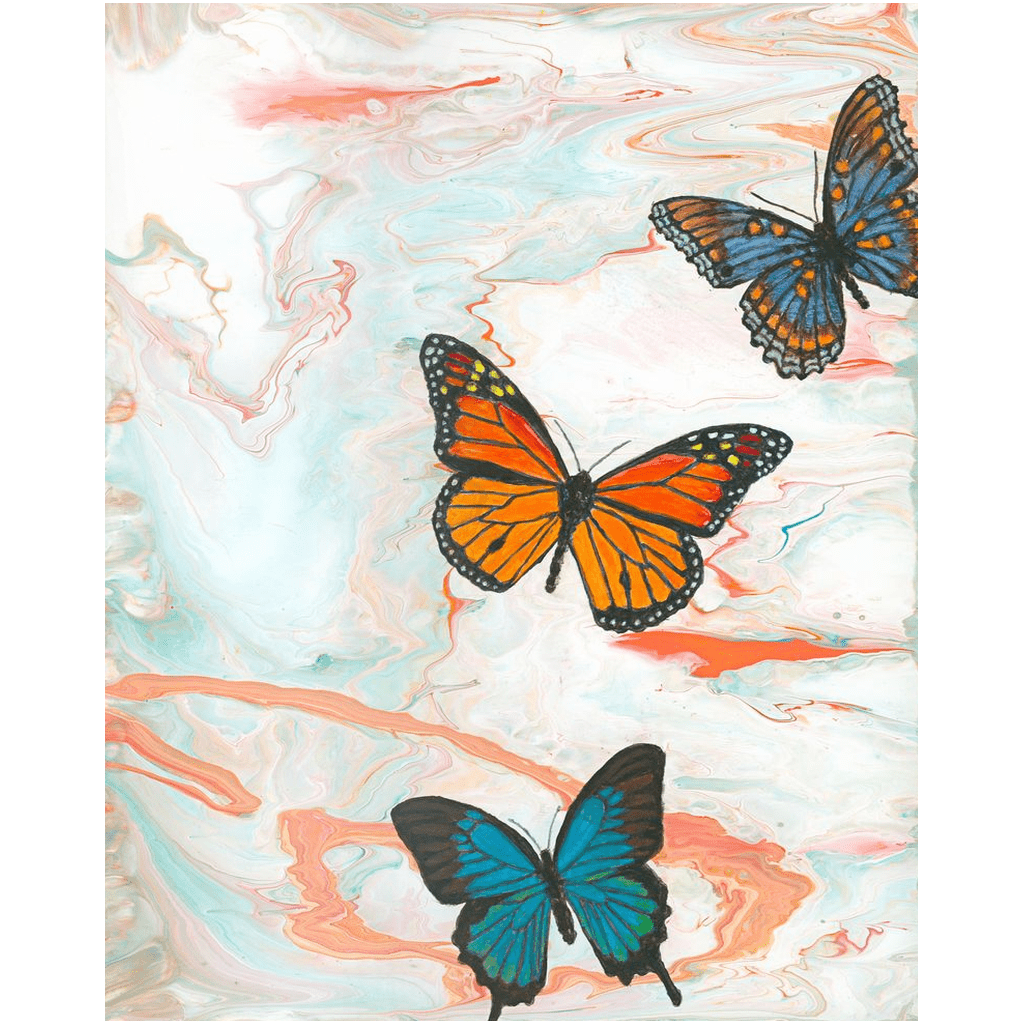 Monarch Butterfly Art | Abstract Butterfly Art | Butterfly Art Print | Butterfly Paintings