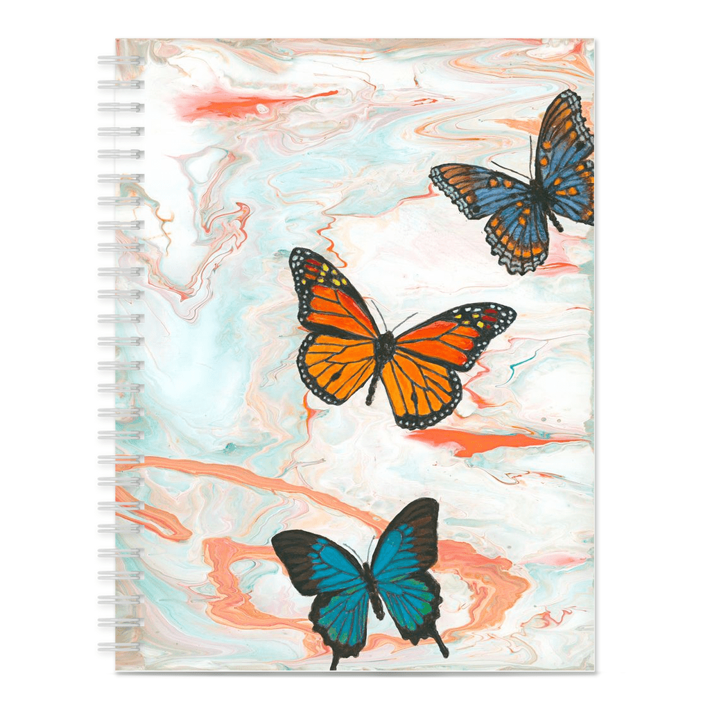 Cute Small Notebooks | Abstract Butterfly Art | Monarch Butterfly Art | Butterfly Paintings