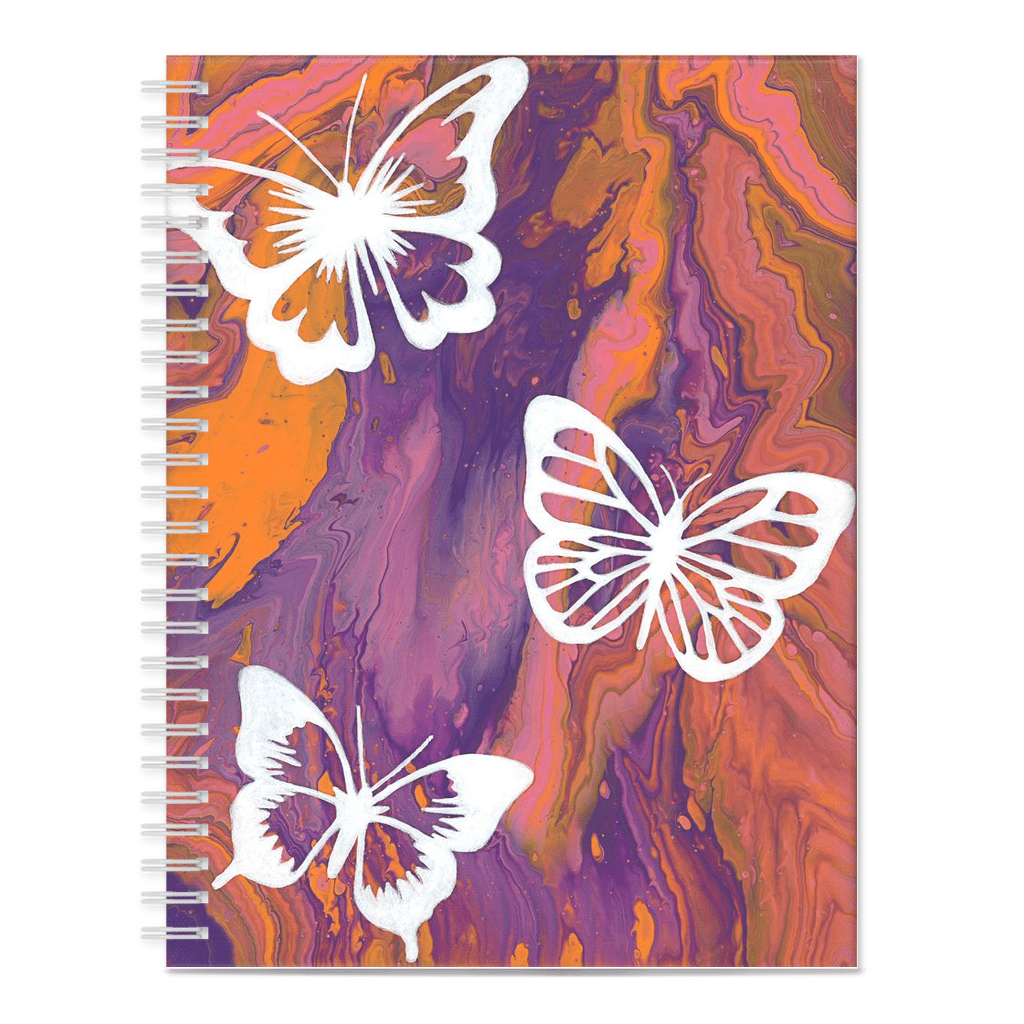 Cute Small Notebooks | Abstract Butterfly Art | Butterfly Paintings | Butterfly Art Print
