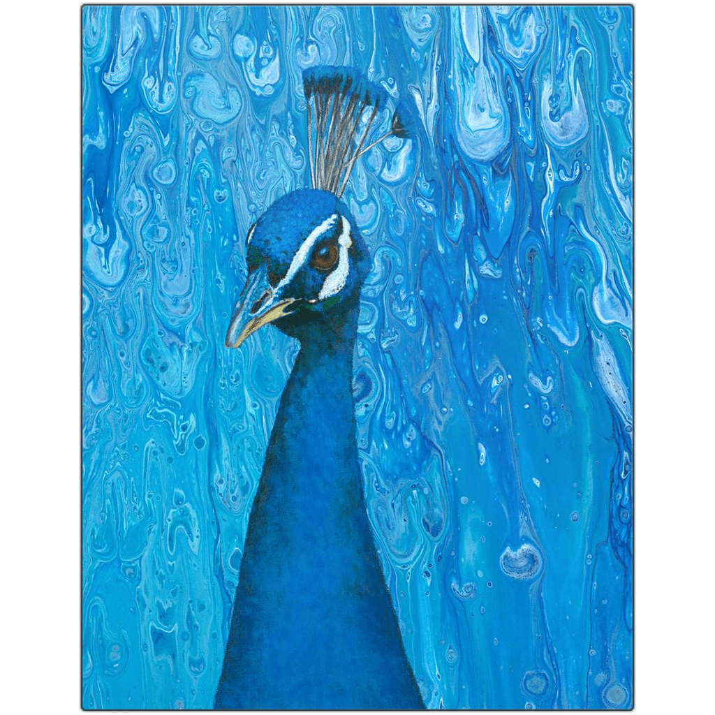 Paintings of Peacocks | Peacocks Paintings | Peacock Canvas Painting | Peacock Artwork