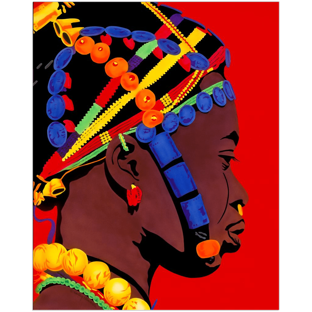 Songhai Empire Art | Songhai Art | African Queen Painting | African Queen Art