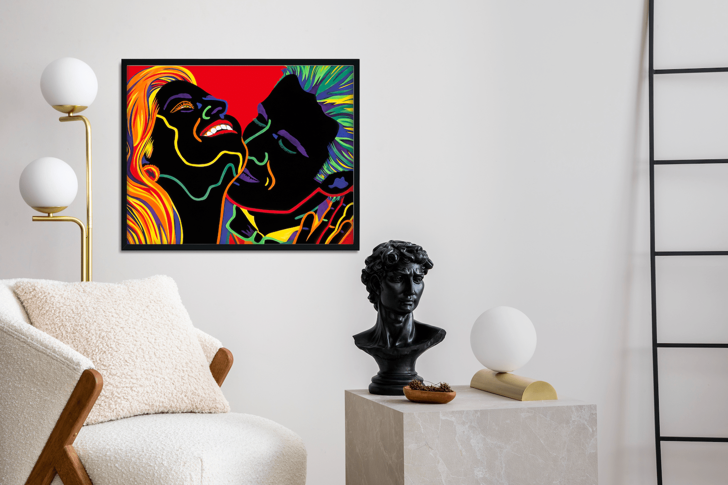 Soulmate Painting | Twin Flames Art | Art Intimate | Couple Painting | Twin Flame Art 