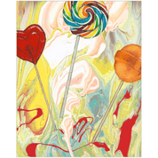 Lollipop Art | Lollipop Painting | Candy Painting | Nursery Prints | Nursery Art Prints