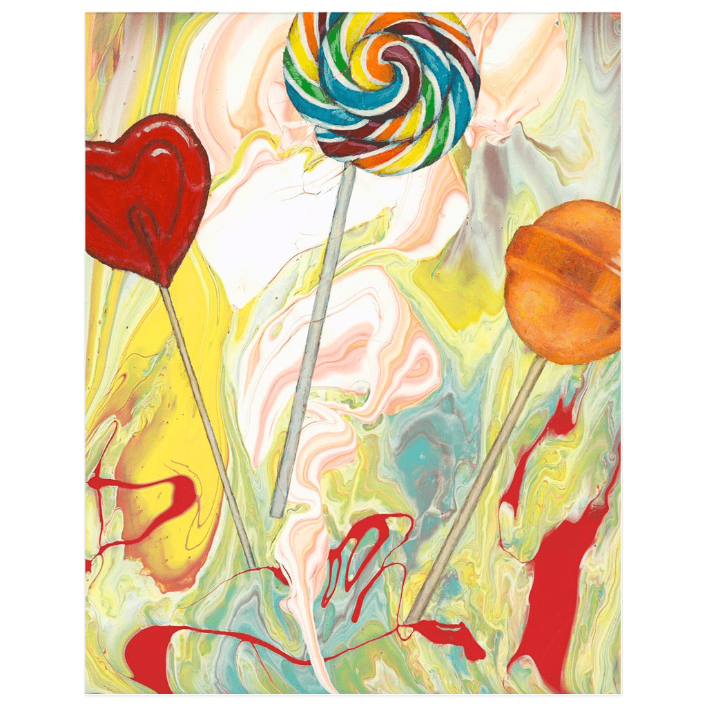 Lollipop Painting | Candy Painting | Lollipop Art | Swirl Art | Nursery Art Prints